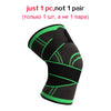 WorthWhile 1PC Sports Kneepad Men Pressurized Elastic Knee Pads Support Fitness Gear Basketball Volleyball Brace Protector