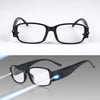 Unisex Multi Strength Reading Glasses with LED Magnifier Light Up Eyeglasses