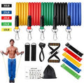 Fitness Resistance Bands 150 Lbs with Door Anchor Muscle Training Rubber Tubes Band Elastic Pull Rope Tension Rope Gym Equipment