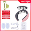 6 Heads Neck Massager Shoulder Cervical Massager Multifunctional Electric Hot Compress Pulse Neck Protector Rechargeable Massage